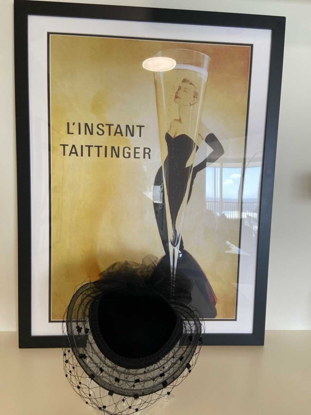 Vintage Black Fascinator Hat